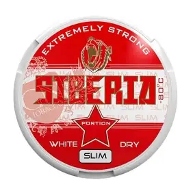 SIBERIA White Dry Slim Nicotine Pouches in Dubai Abu Dhabi and UAE