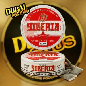 SIBERIA White Dry Slim Nicotine Pouches in Dubai Abu Dhabi and UAE at Dubai Snus