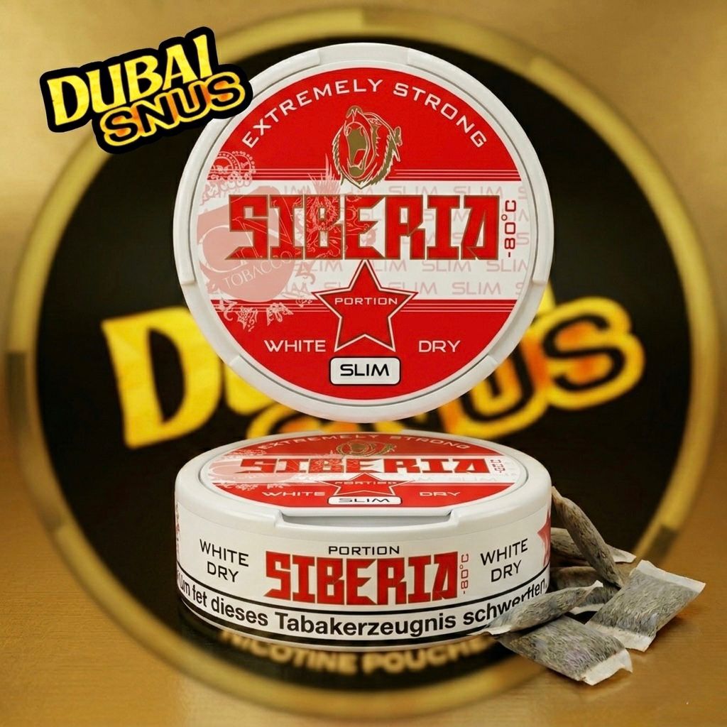SIBERIA White Dry Slim Nicotine Pouches in Dubai Abu Dhabi and UAE at Dubai Snus