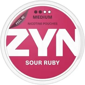 ZYN Sour Ruby 6mg Nicotine Pouches Dubai Abu Dhabi and UAE